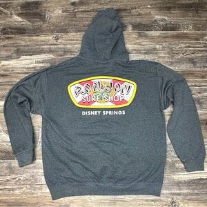 Ron Jon Surf Shop Hoodie Disney Springs Back Graphic Large GUC